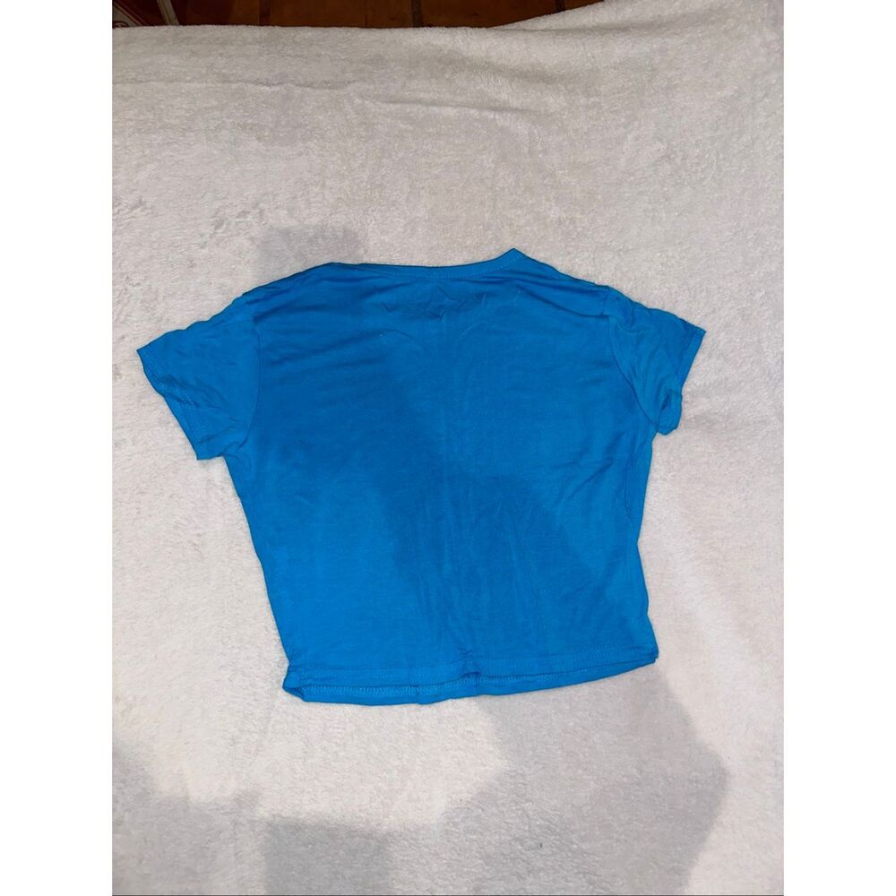 Blue cropped top size S - Picture 2 of 2